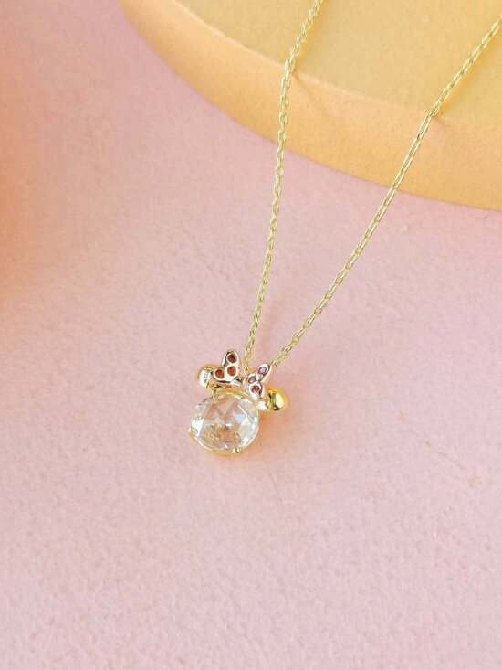 Kate Spade Jewelry - Kate Spade - Disney Minnie Clear Gold Necklace - NEW